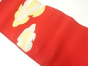 本綴れ雲模様織出し名古屋帯